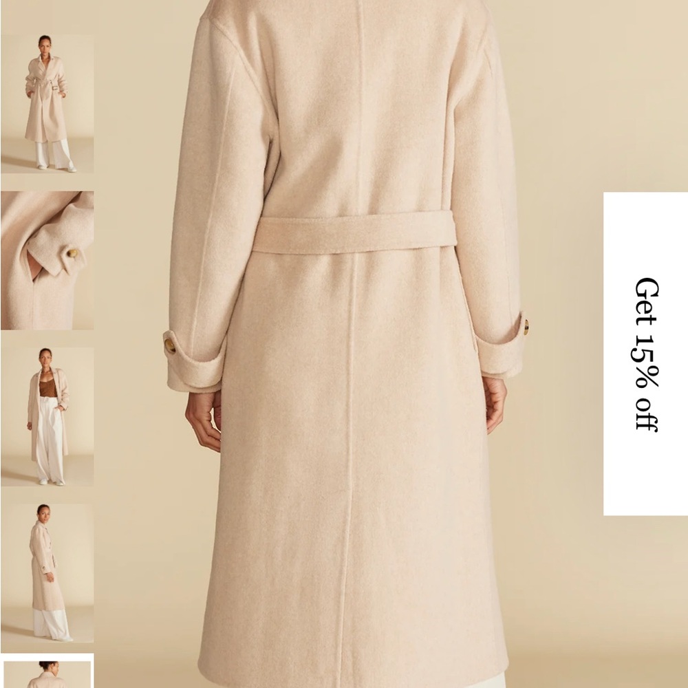 Lya Felted Wool Coat - Oat Beige NWT